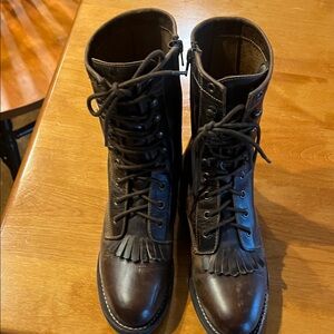 Laredo Dark Brown Heeled Boots